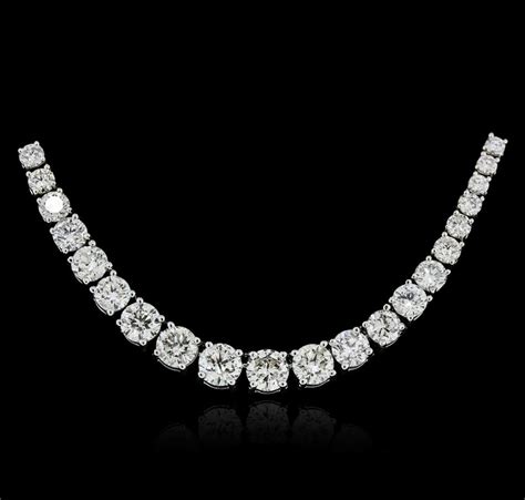 18kt White Gold 10 57ctw Diamond Necklace