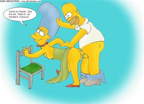 rule 34 animated breasts clothes color female homer simpson human insertion male marge simpson