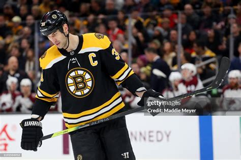 Zdeno Chara Of The Boston Bruins Looks On During The Third Period Of