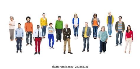 Group Multiethnic Diverse Colorful People Stock Photo 227858731