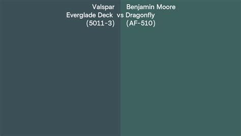 Valspar Everglade Deck Vs Benjamin Moore Dragonfly Af