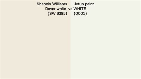Sherwin Williams Dover White Sw 6385 Vs Jotun Paint White 0001 Side