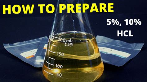 How To Prepare Percent Percent Hcl Hydrochloric Acid Youtube