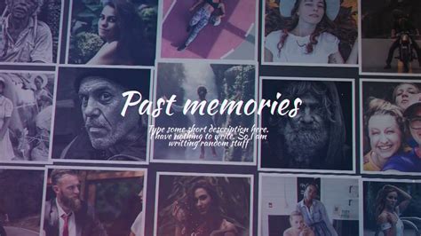 Past Memories : After effects template - YouTube