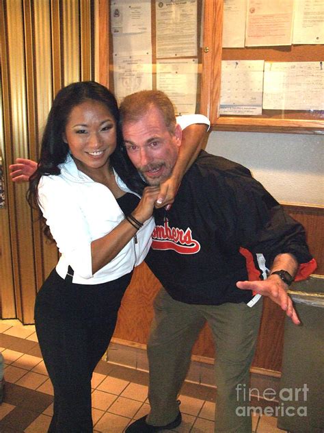 Womans World Wrestling Champion Gail Kim And Myself Photograph By Jim