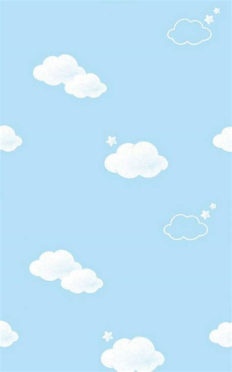 Download Aesthetic Baby Blue Clouds Wallpaper