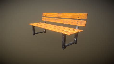 low poly bench buy royalty free 3d model by funfant [e771103] sketchfab store