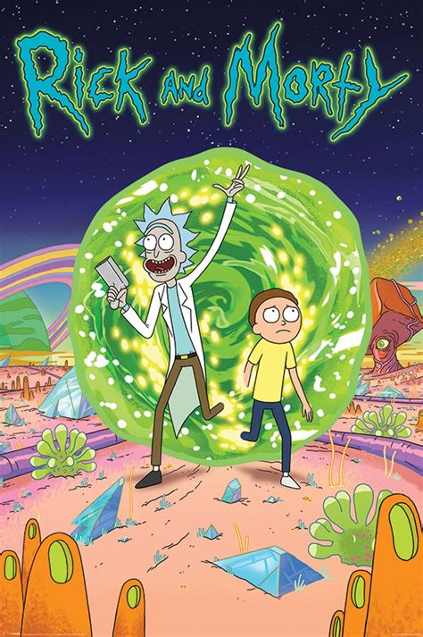 Rick And Morty Portal Maxi Poster Buy Online At