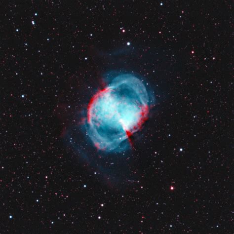 The Dumbbell Nebula In Hoo Telescope Live