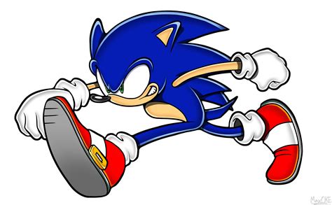 Sonic Running By Maxoke On Newgrounds