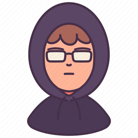 Avatar Glasses Hacker Hood Man People User Icon Download On