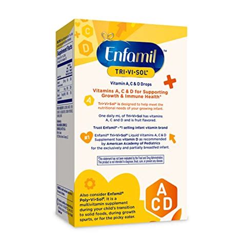Enfamil Prenatals And Baby Vitamins Tri Vi Sol Vitamin A C And D Multi