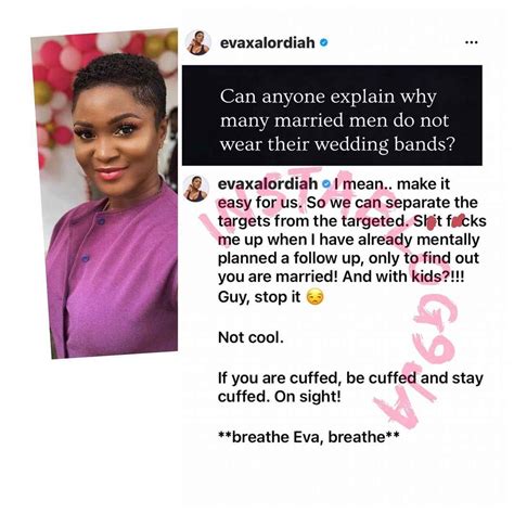 Rapper Eva Alordiah Calls Out Married Men Who Don T Wear Their Wedding