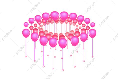 Valentine Balloons Vector Design Images Valentines Day Pink Balloons