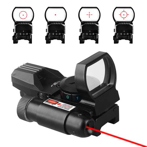 Tactical Red Green Dot Reflex Sight Scope W Laser Holographic Sight Hunting Gun EBay