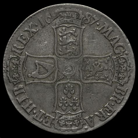 1687 James Ii Early Milled Silver Crown