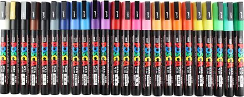 Posca Paint Marker Pen Fine Point Pc 3m 24 Colors Set