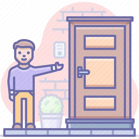 Door Invite Welcome Icon Download On Iconfinder