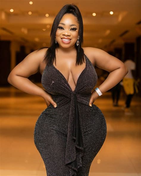 Ghanaian Curvy Actress Moesha Boduong Shows Off Major Cleavages In A Braless Outfit Photos
