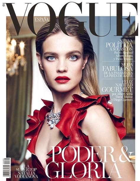 Natalia Vodianova En Portada De Vogue Diciembre 2015 Fotografiada Por