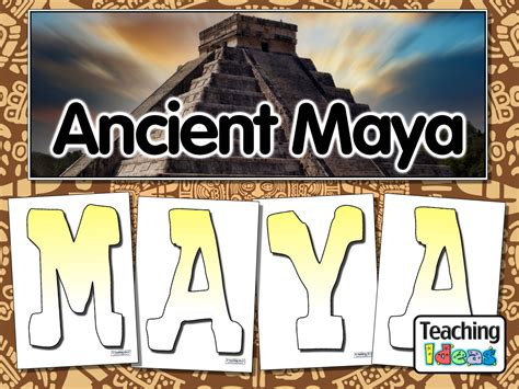Ancient Maya Display Resources Teaching Ideas