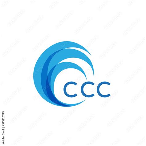 Ccc Letter Logo Ccc Blue Image On White Background Ccc Monogram Logo