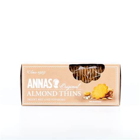 Annas Almond Thins 150g Eat17