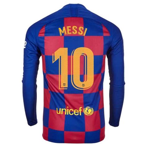 201920 Nike Lionel Messi Barcelona Ls Home Jersey Soccerpro