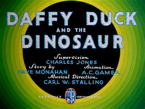 Likely Looney Mostly Merrie 240 Daffy Duck And The Dinosaur 1939