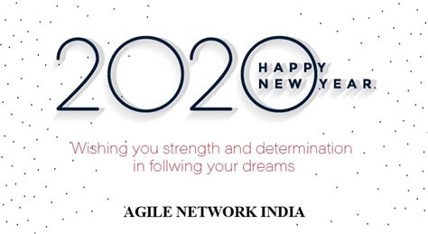 Happy New Year 2020 Agile Network India