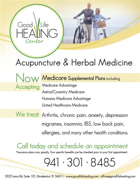 Many health insurance companies now cover acupuncture, depending upon whether an employer has selected a policy. Insurance Information » Good Life Healing Center | Acupuncture in Bradenton, FL for Chronic Illness