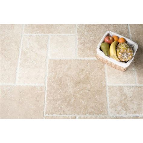 Classic Brushed And Chipped Edge Travertine Travertine Floor Tiles