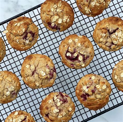 Apple And Raspberry Muffins Whites Oats