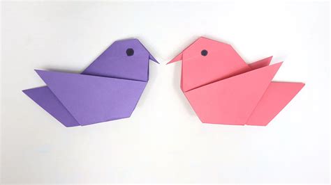 How To Make An Easy Origami Bird Diy Paper Bird Tutorial In 2021