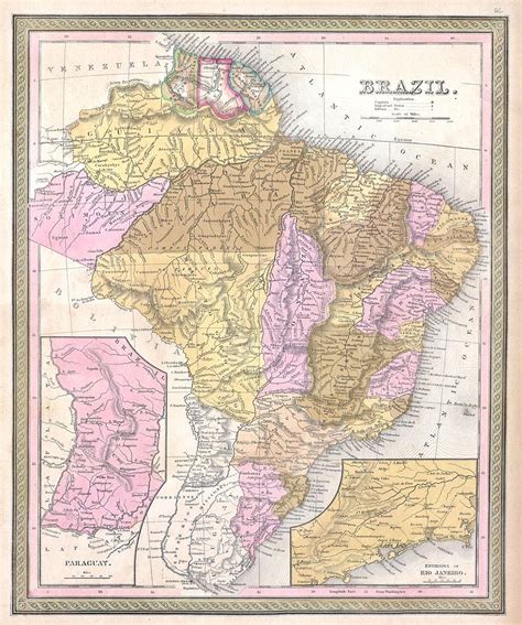 Tetã paraguái), is a country in south america. historische Karten: Karte von Brasilien im Jahre 1849