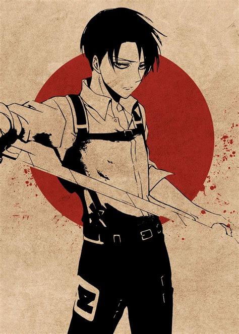 Levi Poster Print By Everything Anime Displate In 2021 Attack On
