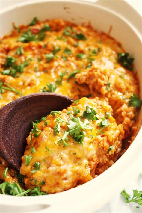 Cheesy Mexican Rice Casserole Recipe Rice Recipes For Dinner