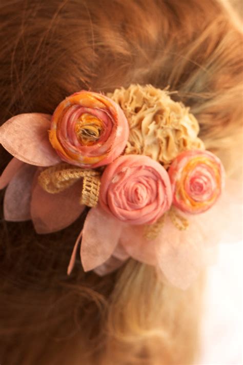 Sale Vintage Inspired Wedding Flower Hair Piece Photo Prop Etsy