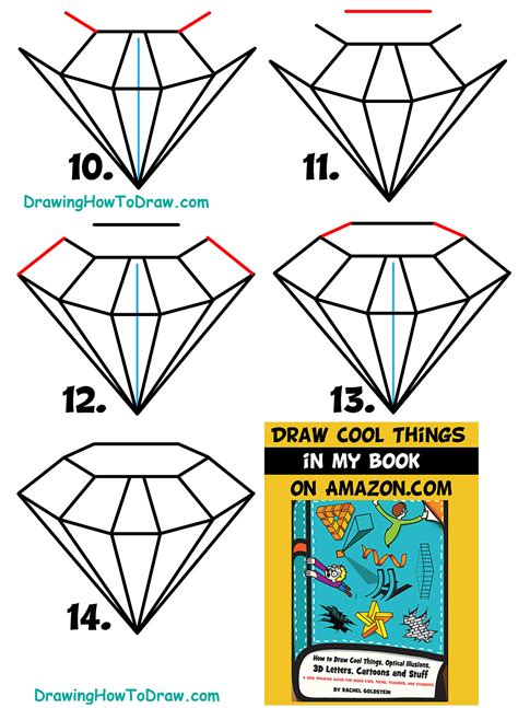 With step by step drawing guides this app makes a great drawing app for kids and adults who want to learn how to draw roses. How to Draw a Diamond Easy Step by Step Drawing Tutorial ...