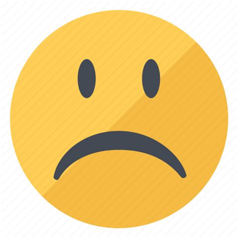 Disappointed Emoji Emoticon Expression Sad Unhappy Unsatisfied Icon
