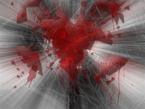 Patah Hati Abstrak Merah Pecah Dalam Darah Hati Wallpaper Hd Pxfuel