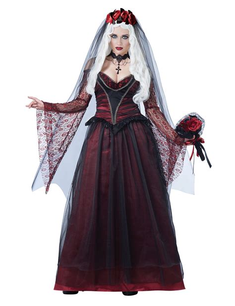 Gothic Vampire Bride Costume For Women Adults Costumesand Fancy Dress