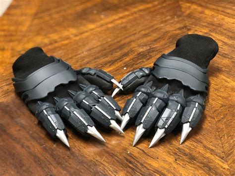 Marvel Black Panther Gloves Cosplay Costume Accessories 3d Printed