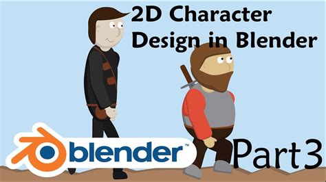 Tutorial 2d Character Design In Blender Part 3 Youtube