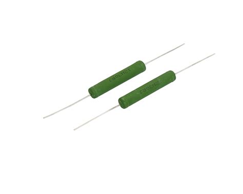 Cemented Leaded Ceramic Resistor 5w Wirewound Non Flammable Coating