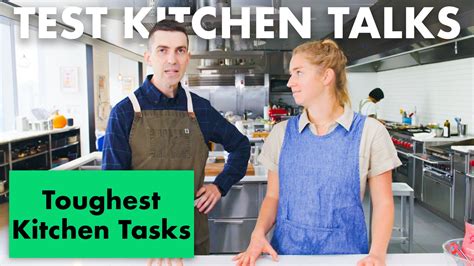 watch pro chefs share their hardest cooking tasks test kitchen talks bon appétit