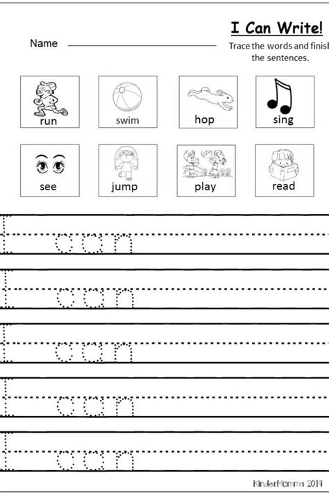 Best Printable Kindergarten Writing Worksheets Horse Craft Preschool