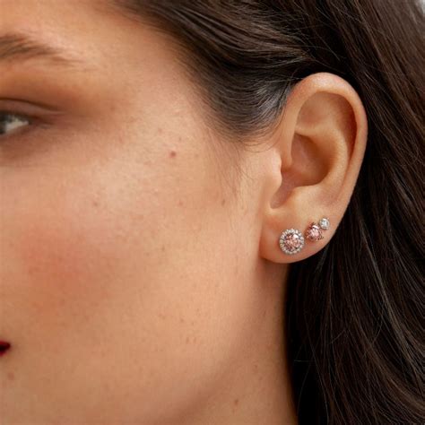 Lightbox Lab Grown 50ct Pink Diamond Stud Earrings In 10k Rose Gold