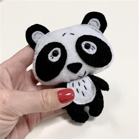 Birthday Doll Pattern Panda Pattern Sewing Felt Panda Etsy Felt