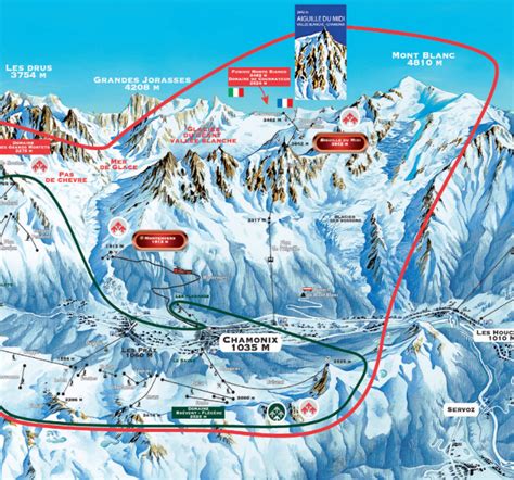 Map Of Chamonix Mont Blanc Chamonix Snow Fun Snow Skiing